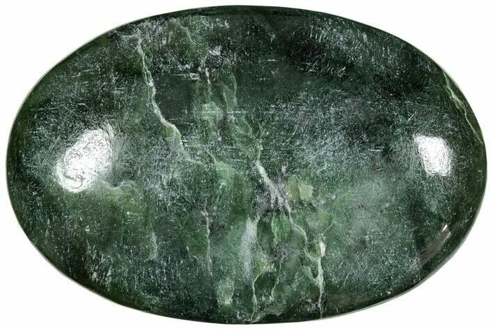 Polished Jade (Nephrite) Palm Stone - Afghanistan #221001